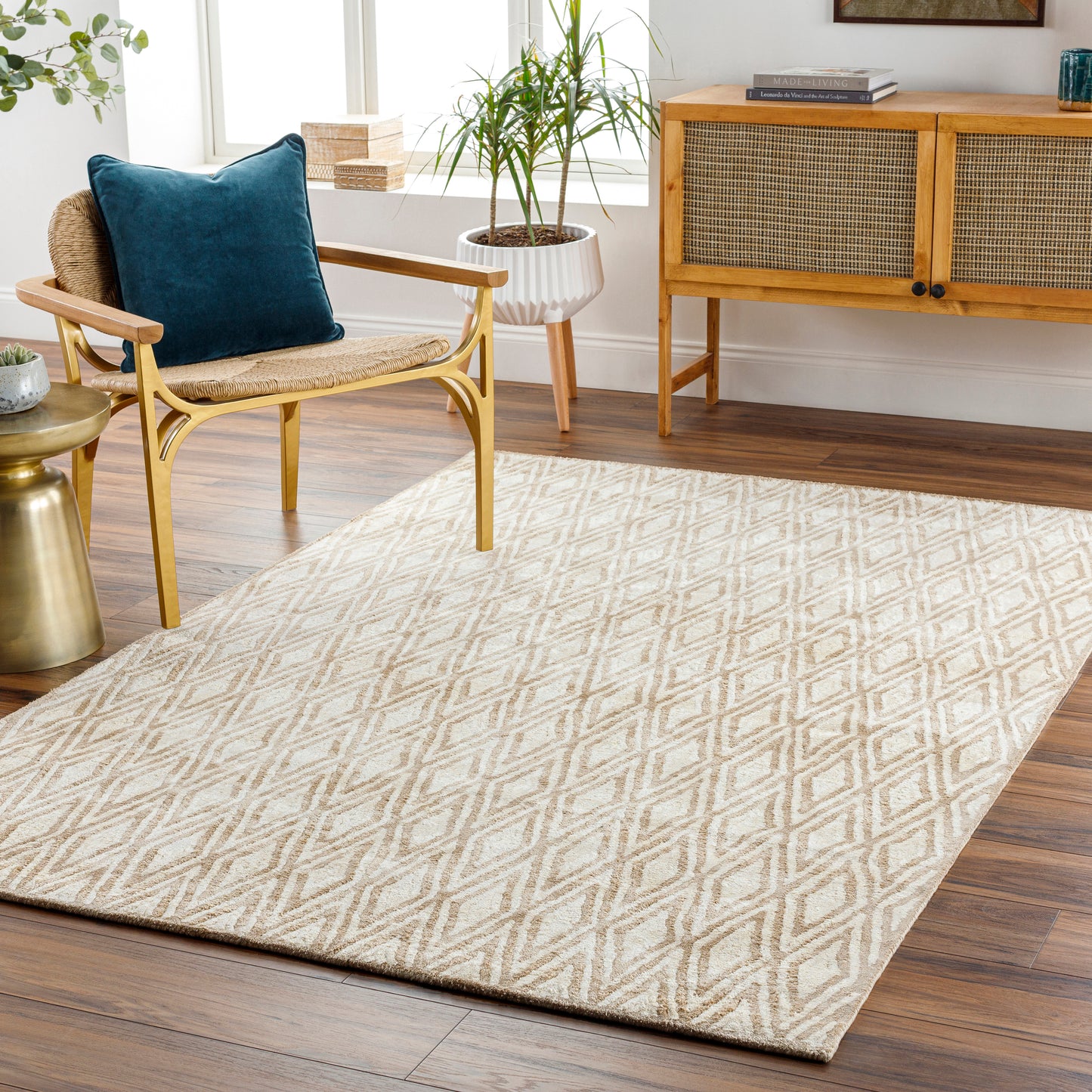 Quartz 12963 Hand Tufted Synthetic Blend Indoor Area Rug by Surya Rugs