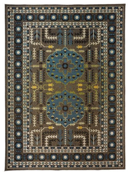 Foster 3754F Machine Made Synthetic Blend Indoor Area Rug by Feizy Rugs