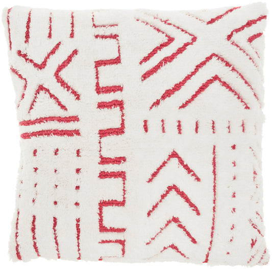 Life Styles AA016 Cotton Woven Boho Pattern Throw Pillow From Mina Victory By Nourison Rugs