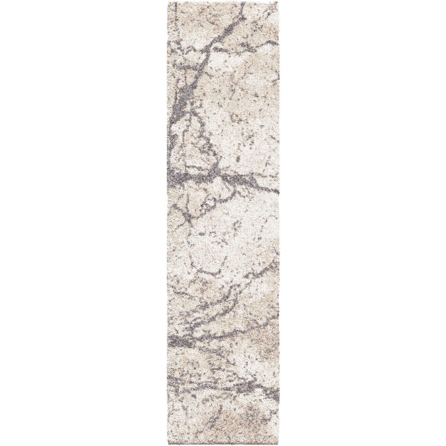 Orian Rugs Super Shag Marquina SSH/MARQ Ivory Area Rug