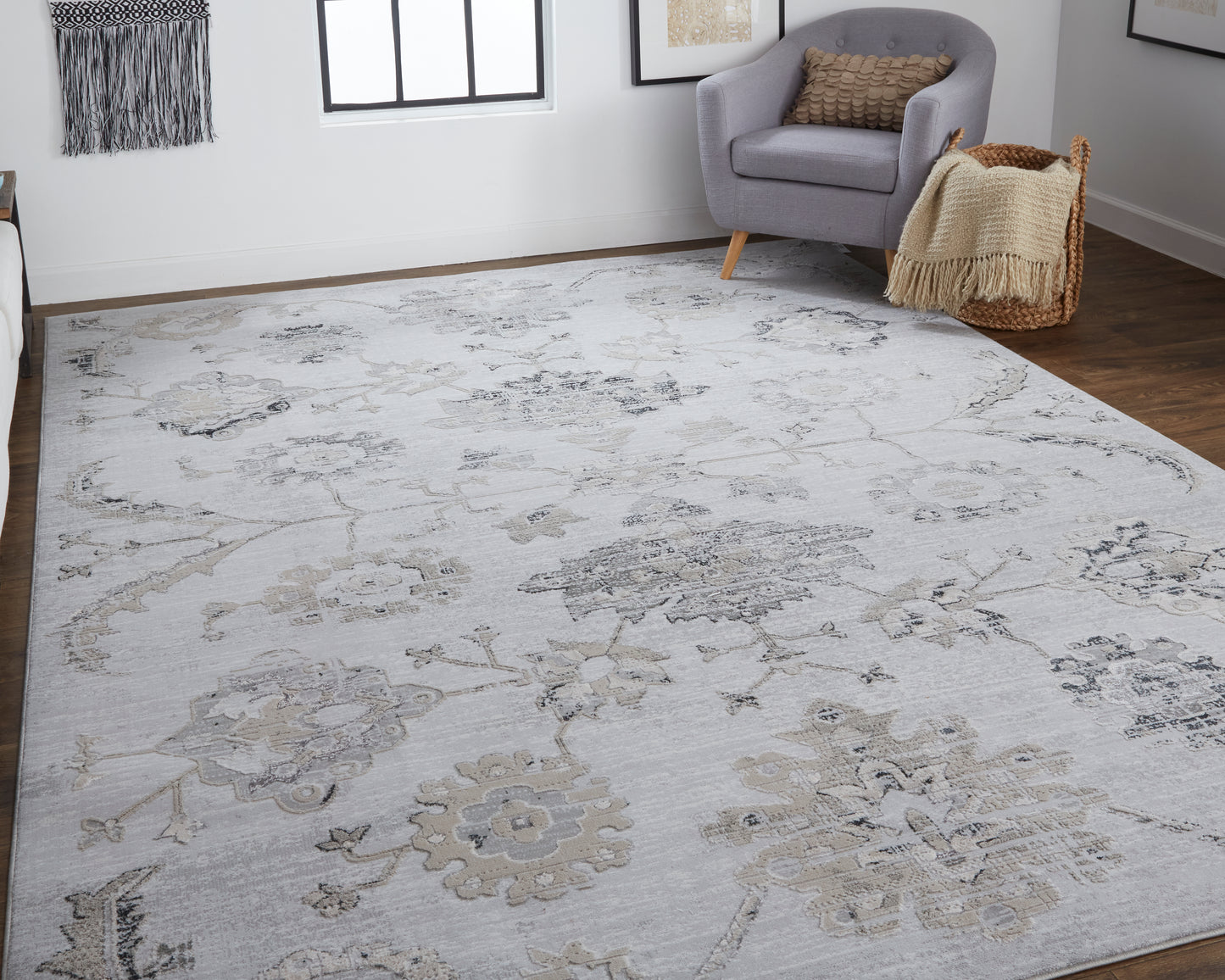 Macklaine 39FQF Power Loomed Synthetic Blend Indoor Area Rug by Feizy Rugs