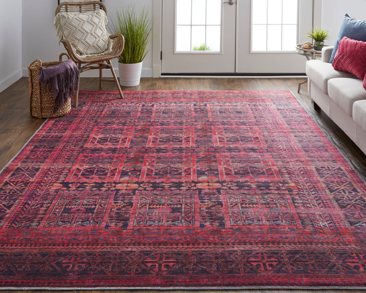 Voss 39H9F Power Loomed Synthetic Blend Indoor Area Rug by Feizy Rugs