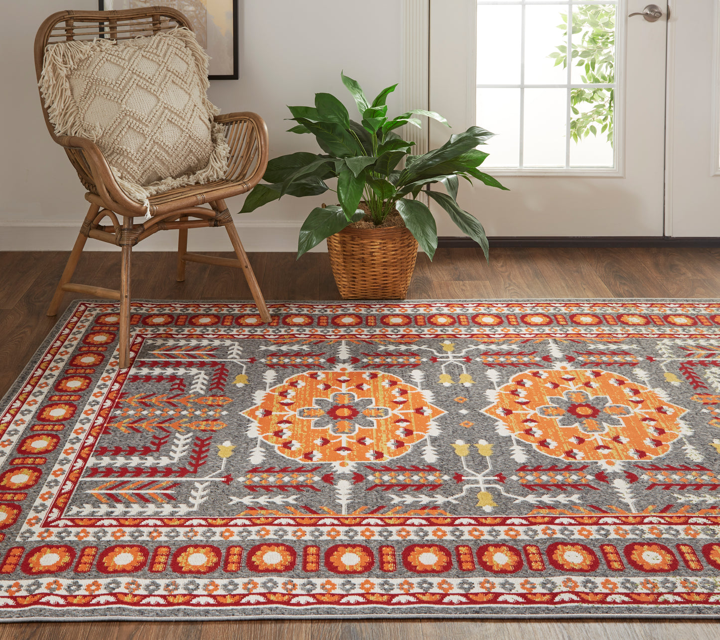 Foster 3754F Machine Made Synthetic Blend Indoor Area Rug by Feizy Rugs