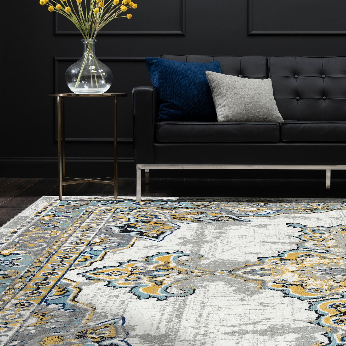 Timeless-TML16 Cut Pile Synthetic Blend Indoor Area Rug by Tayse Rugs