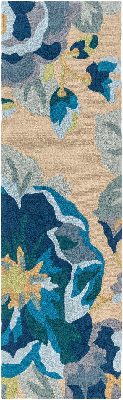 Rain 12679 Hand Hooked Synthetic Blend Indoor/Outdoor Area Rug by Surya Rugs