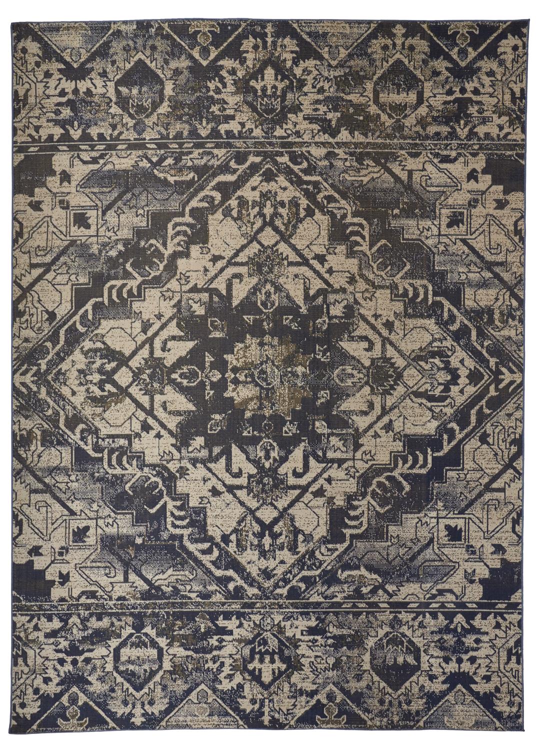 Foster 3760F Machine Made Synthetic Blend Indoor Area Rug by Feizy Rugs