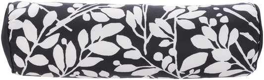 Nourison Rugs Waverly Waverly Pillows WP011 Leaf Storm Black Throw Pillow