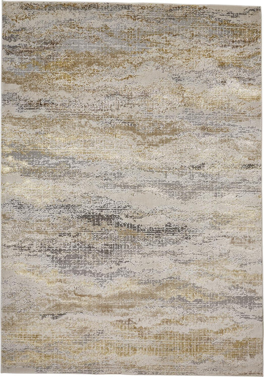 Aura 3735F Machine Made Synthetic Blend Indoor Area Rug by Feizy Rugs