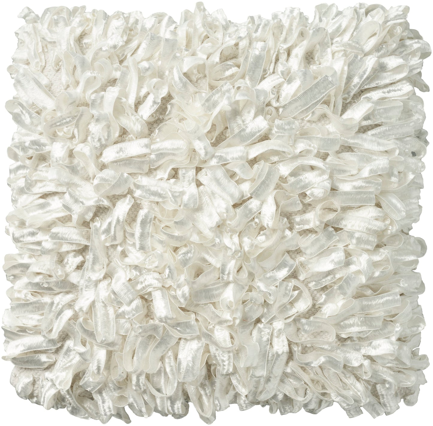 Life Styles DC256 Synthetic Blend Ribbon Loops Throw Pillow From Mina Victory By Nourison Rugs