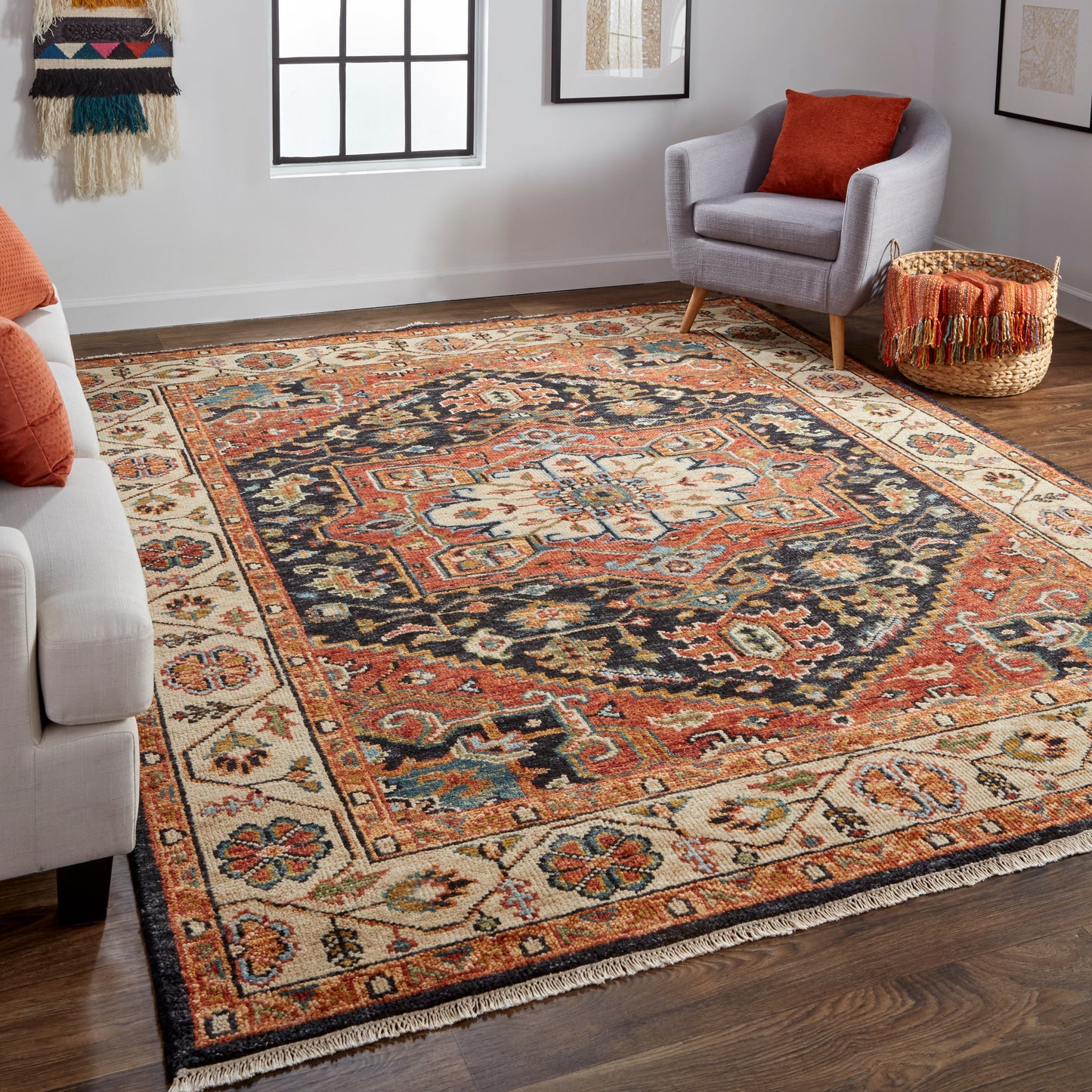 Carrington 6803F Hand Knotted Wool Indoor Area Rug by Feizy Rugs