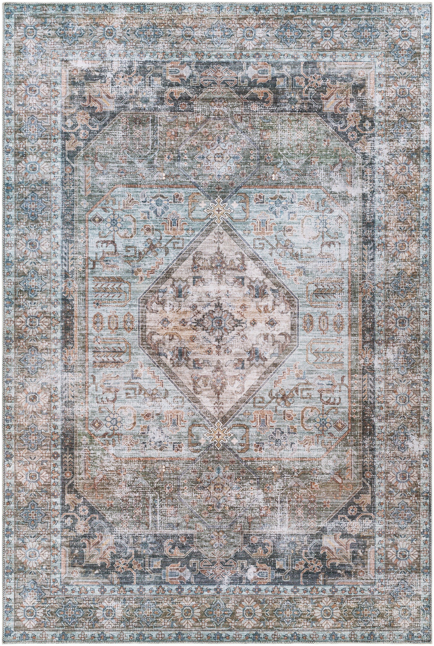 Regen 30325 Machine Woven Synthetic Blend Indoor Area Rug by Surya Rugs