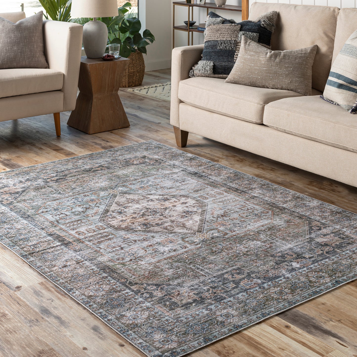 Regen 30325 Machine Woven Synthetic Blend Indoor Area Rug by Surya Rugs