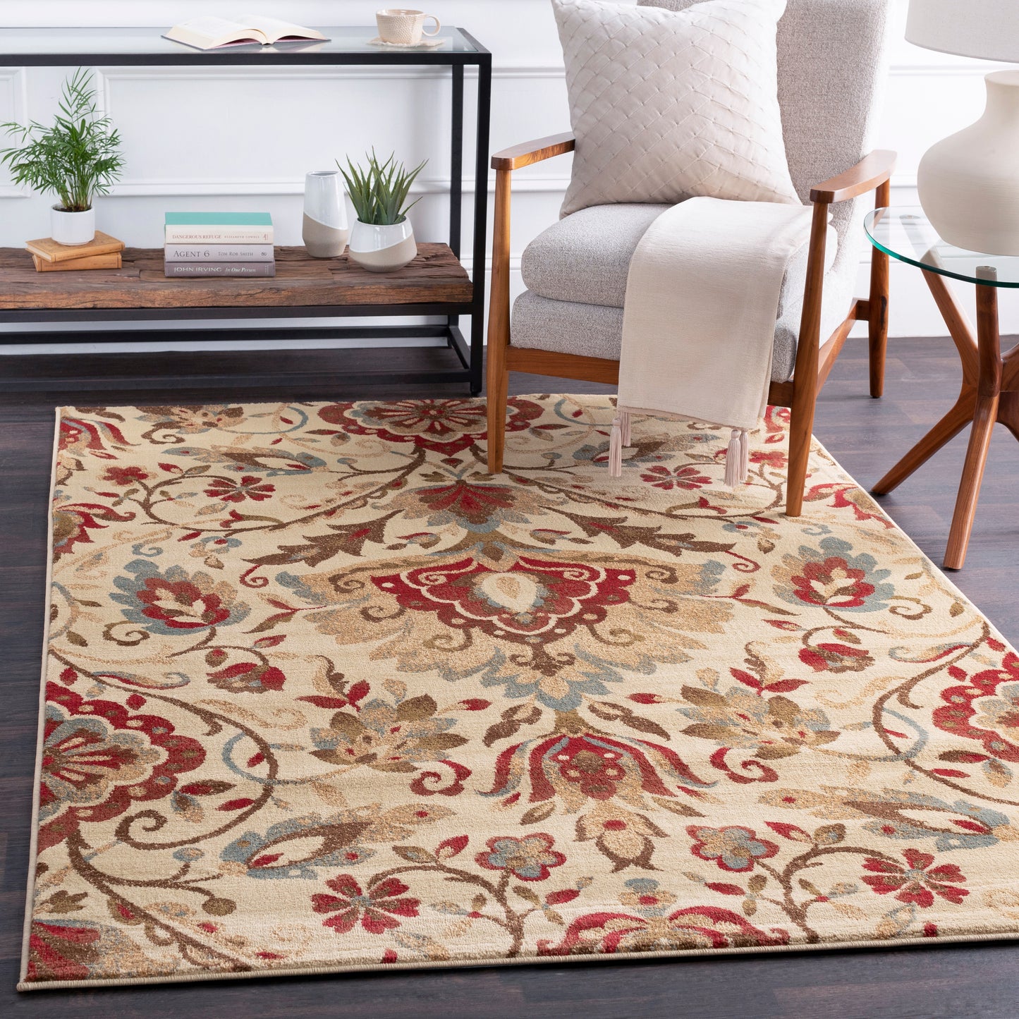 Riley 571 Machine Woven Synthetic Blend Indoor Area Rug by Surya Rugs