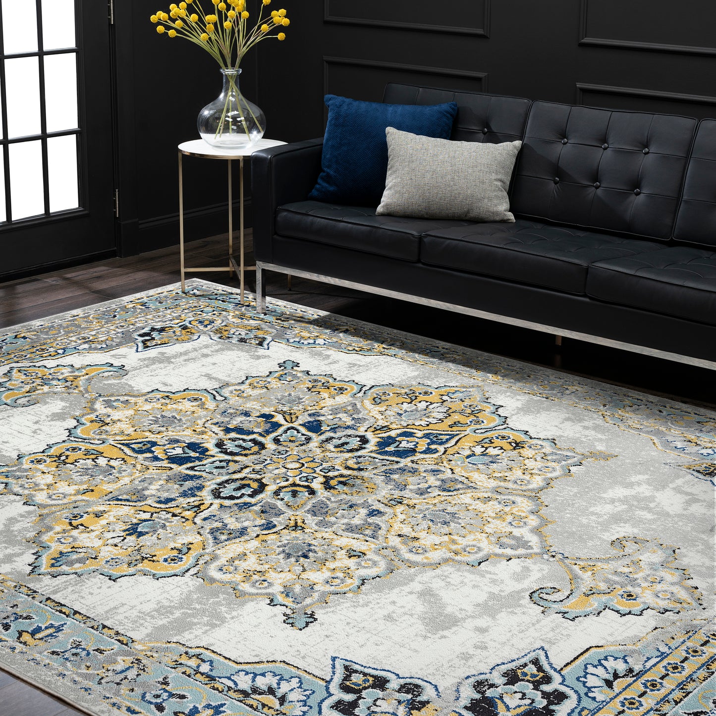 Timeless-TML16 Cut Pile Synthetic Blend Indoor Area Rug by Tayse Rugs