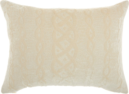 Life Styles HR020 Cotton Velvet Interlock Throw Pillow From Mina Victory By Nourison Rugs