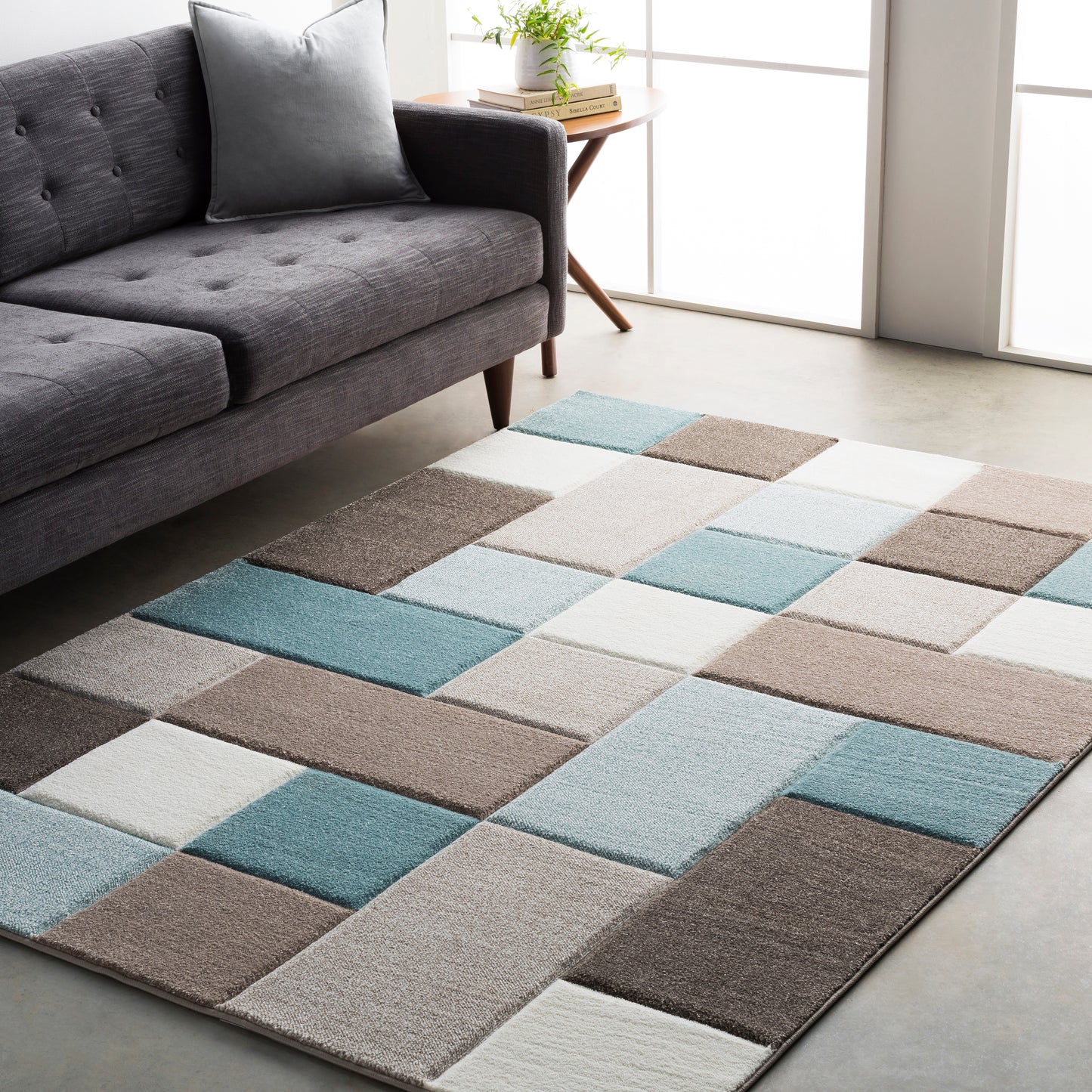 Santa Monica 21327 Machine Woven Synthetic Blend Indoor Area Rug by Surya Rugs