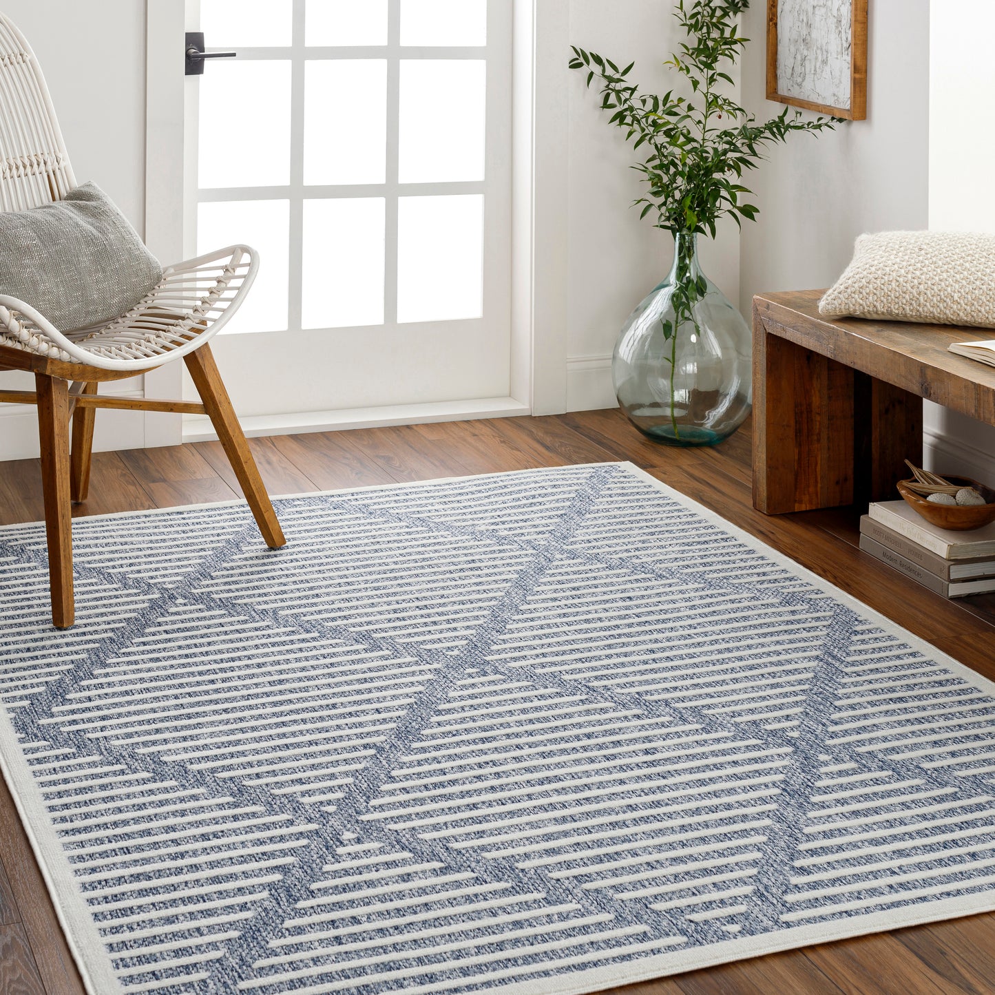 San diego 31256 Machine Woven Synthetic Blend Indoor/Outdoor Area Rug by Surya Rugs