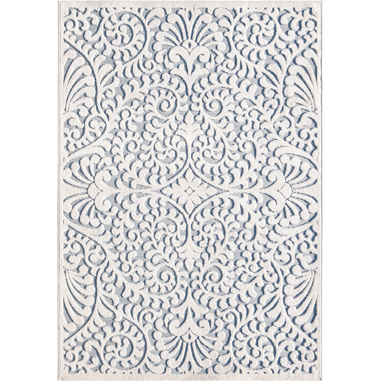 Orian Rugs My Texas House  Bluebonnets BCL/CRON Natural Blue Area Rug