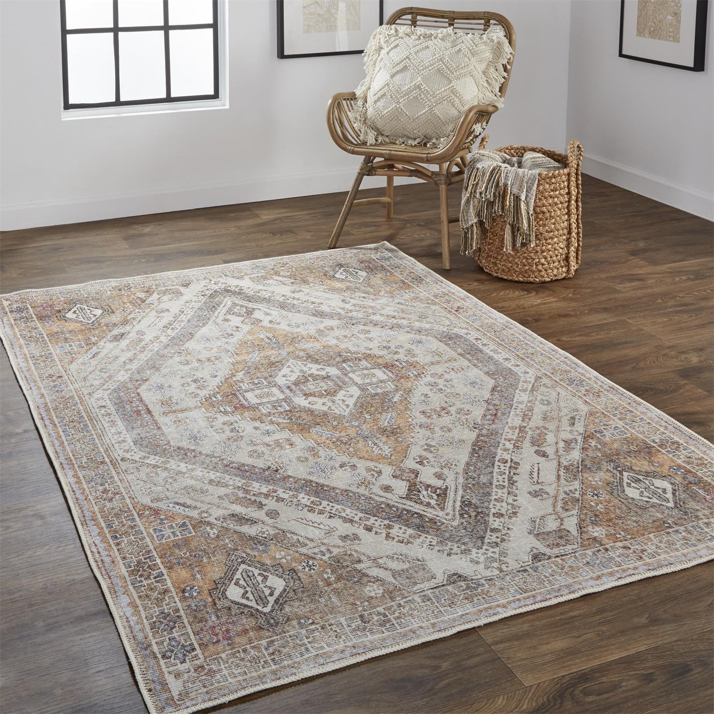 Percy 39ANF Machine Made Synthetic Blend Indoor Area Rug by Feizy Rugs