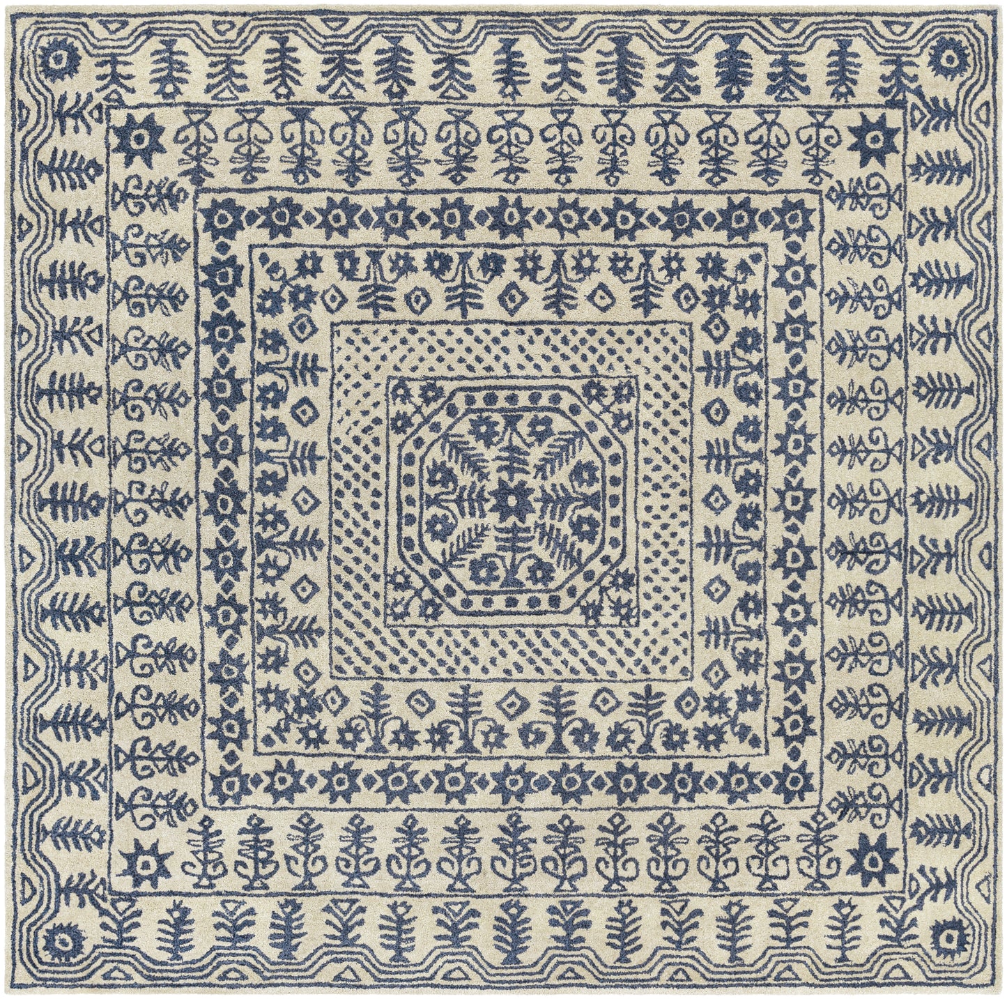 Smithsonian 1583 Hand Tufted Wool Indoor Area Rug by Surya Rugs