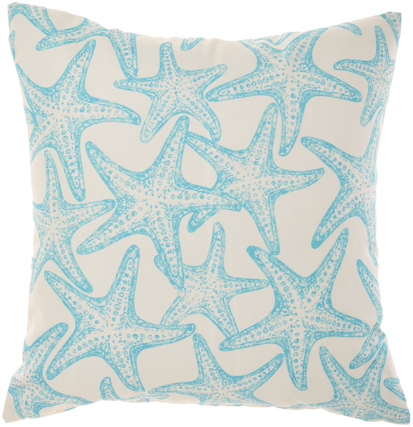 Outdoor Pillows GT133 Synthetic Blend Revers Starfish&Wave Throw Pillow From Mina Victory By Nourison Rugs