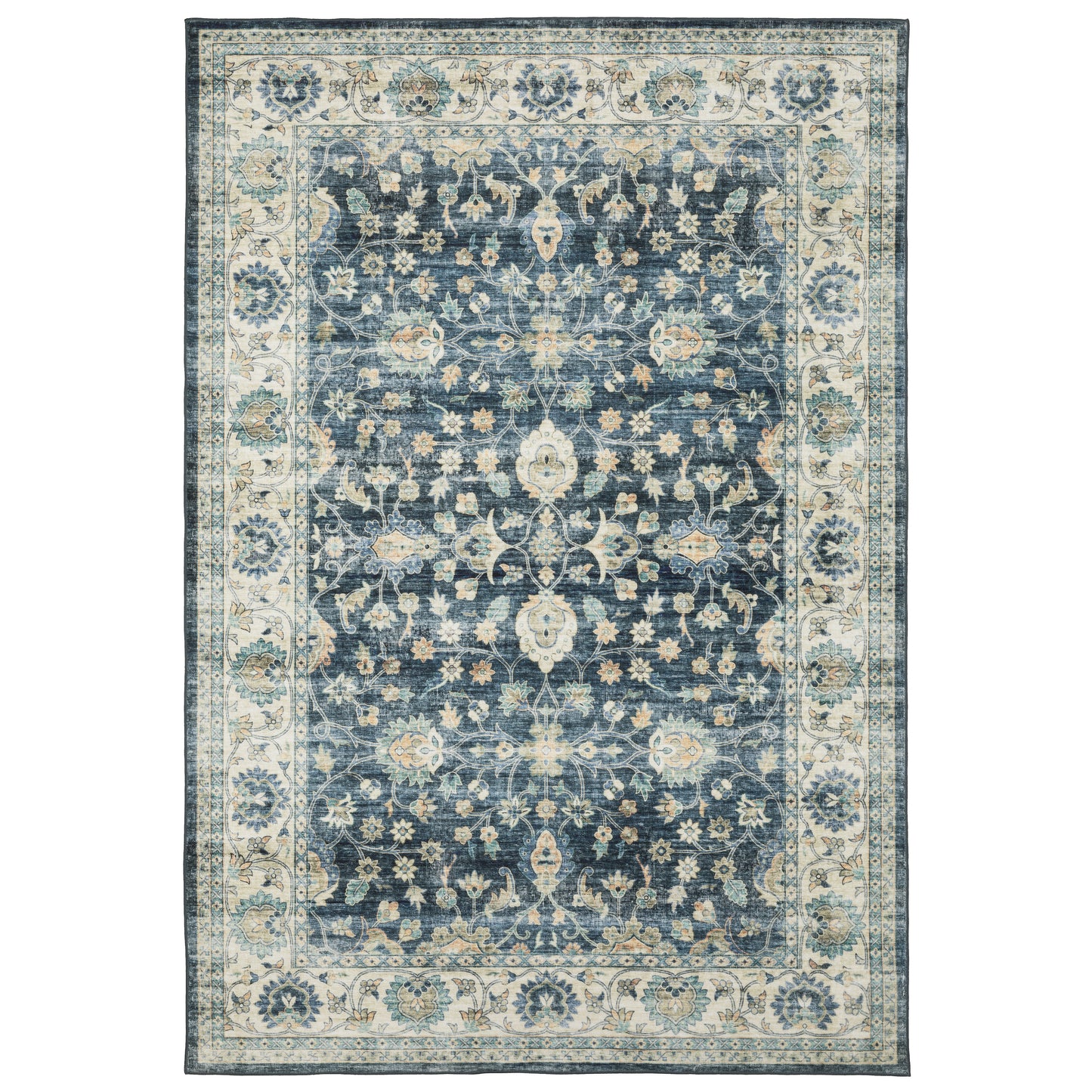 SUMTER Distressed Machine-Print Synthetic Blend Indoor Area Rug by Oriental Weavers