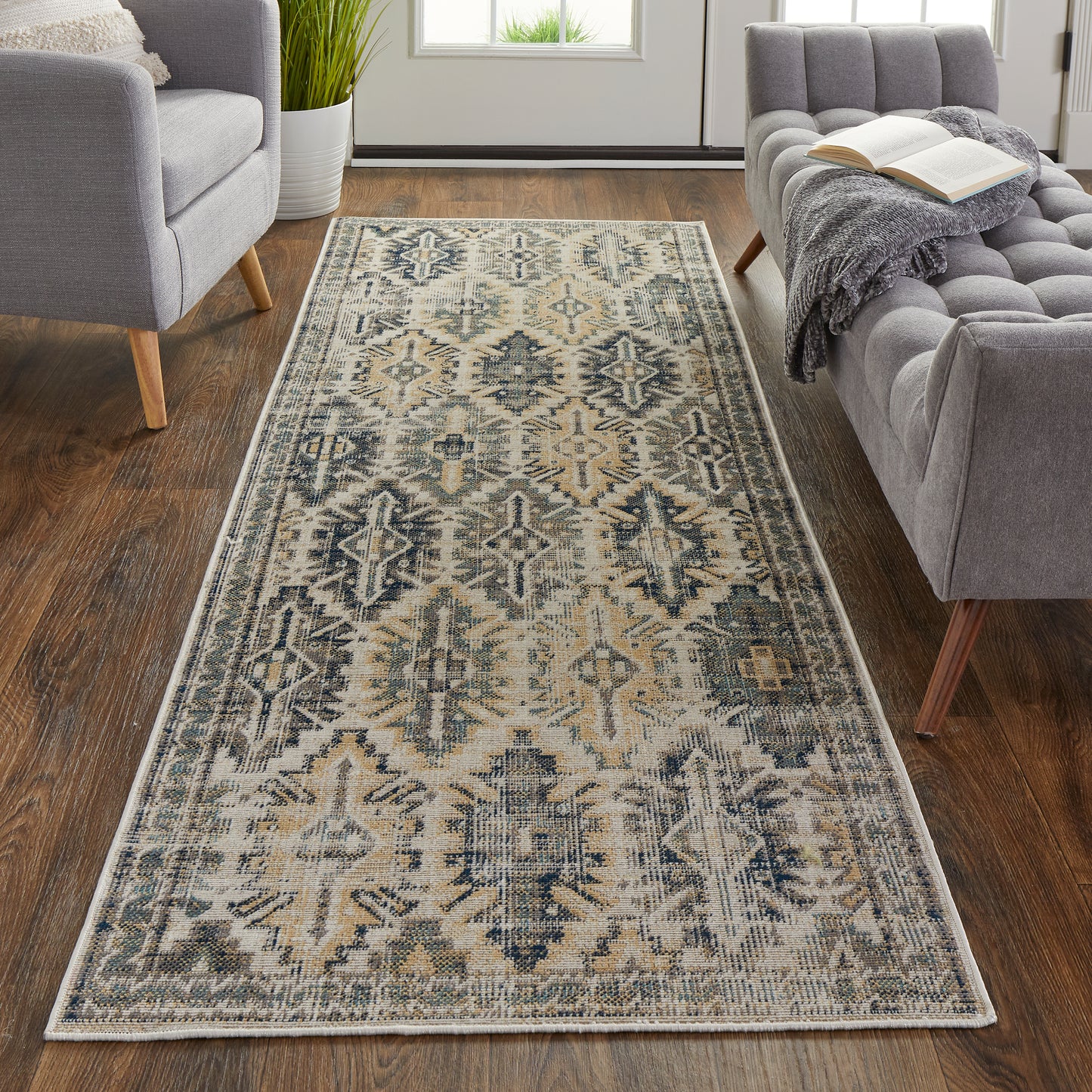 Nolan 39C8F Power Loomed Synthetic Blend Indoor Area Rug by Feizy Rugs