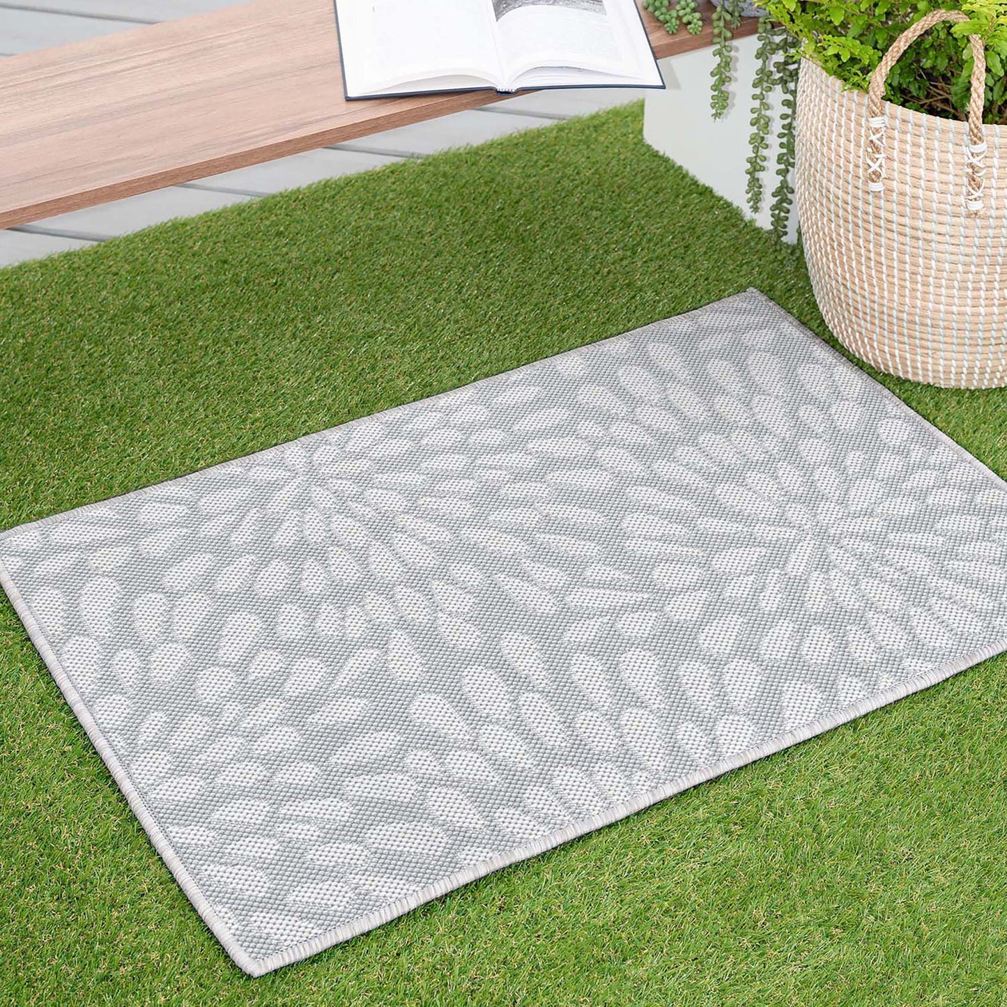 Eco-ECO19 Flat Weave Synthetic Blend Indoor/Outdoor Area Rug by Tayse Rugs