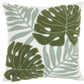 Life Styles L0157 Cotton Embroidered Leaves Throw Pillow From Mina Victory By Nourison Rugs