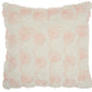 Faux Fur L1940 Synthetic Blend Chiffon Roses Fx Fur Throw Pillow From Mina Victory By Nourison Rugs