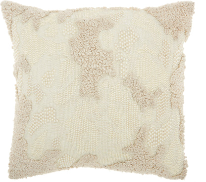 Luminescence E1199 Cotton Distressed Texture Throw Pillow From Mina Victory By Nourison Rugs