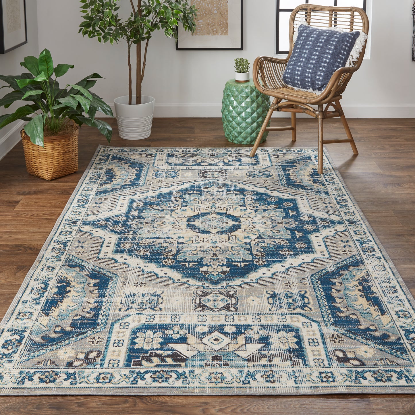 Nolan 39CDF Power Loomed Synthetic Blend Indoor Area Rug by Feizy Rugs