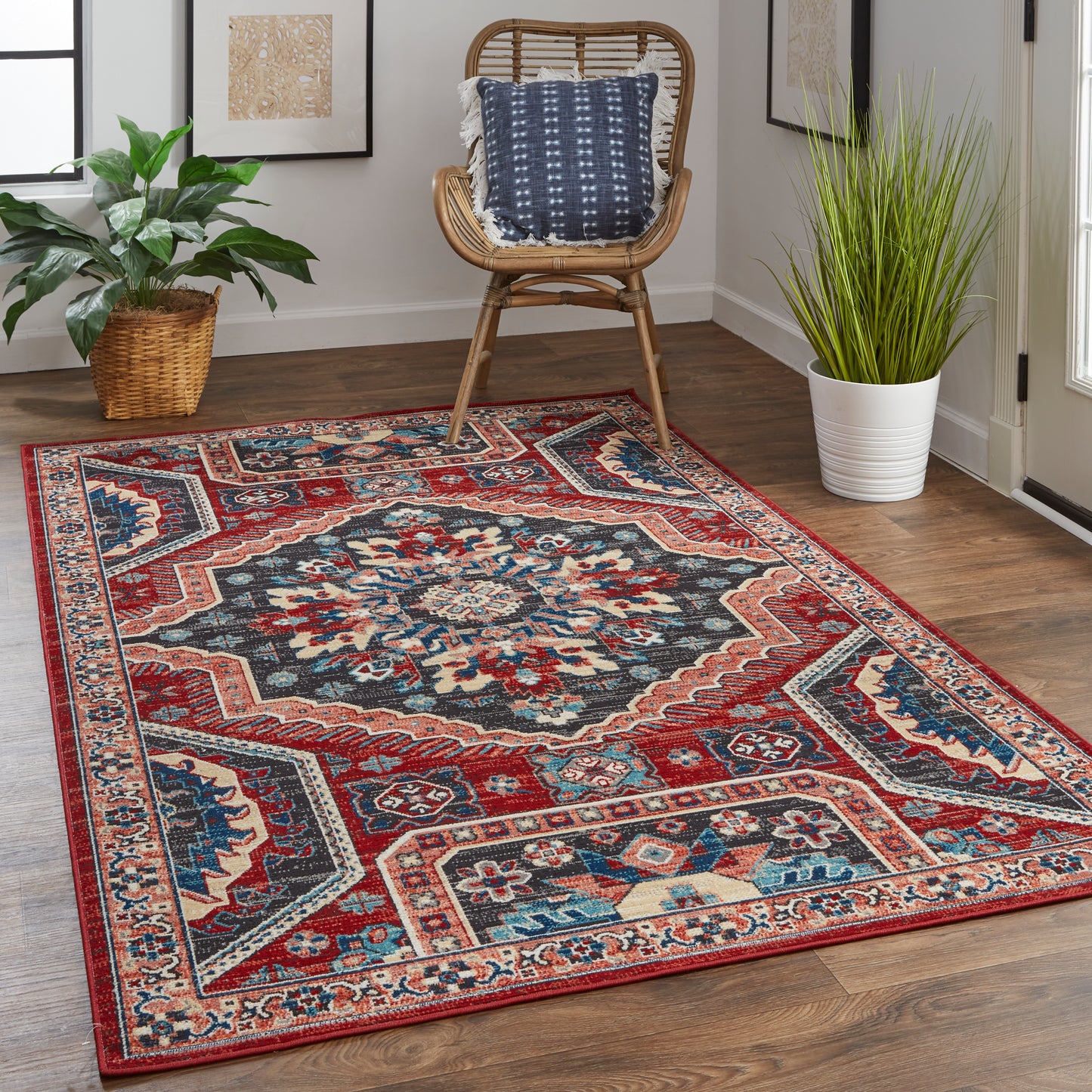 Nolan 39CDF Power Loomed Synthetic Blend Indoor Area Rug by Feizy Rugs