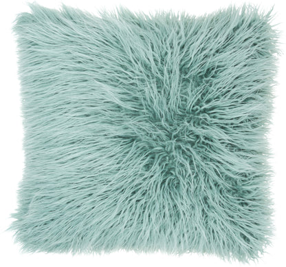 Faux Fur BJ101 Synthetic Blend Faux Tibetan Lamb Lumbar Pillow From Mina Victory By Nourison Rugs