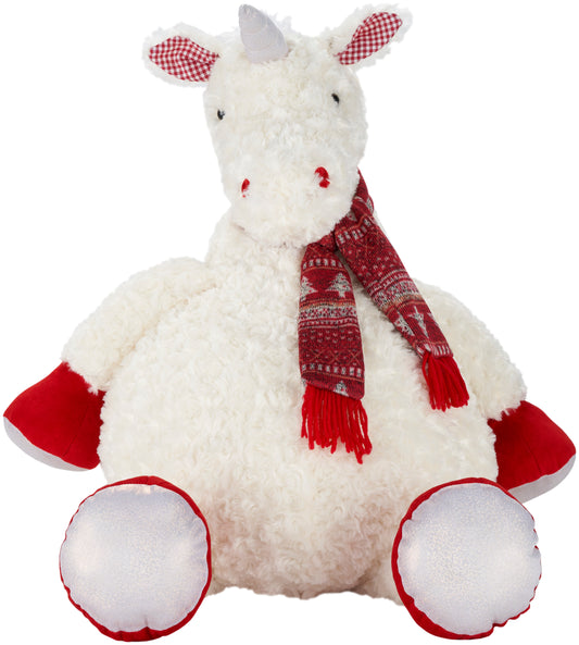Plush Lines N8564 Synthetic Blend Holiday Unicorn Pluh Animal From Mina Victory By Nourison Rugs