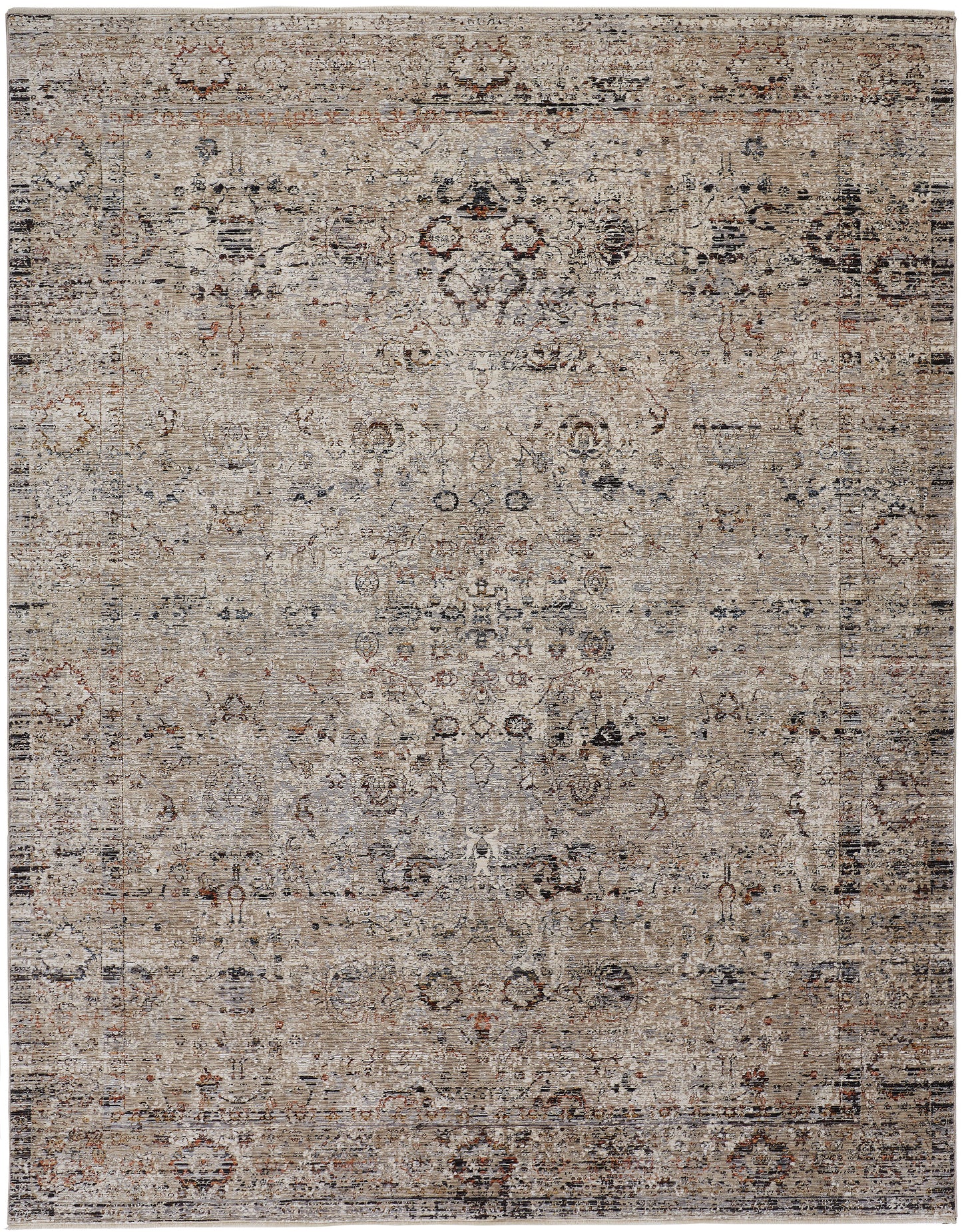 Caprio 3958F Machine Made Synthetic Blend Indoor Area Rug by Feizy Rugs