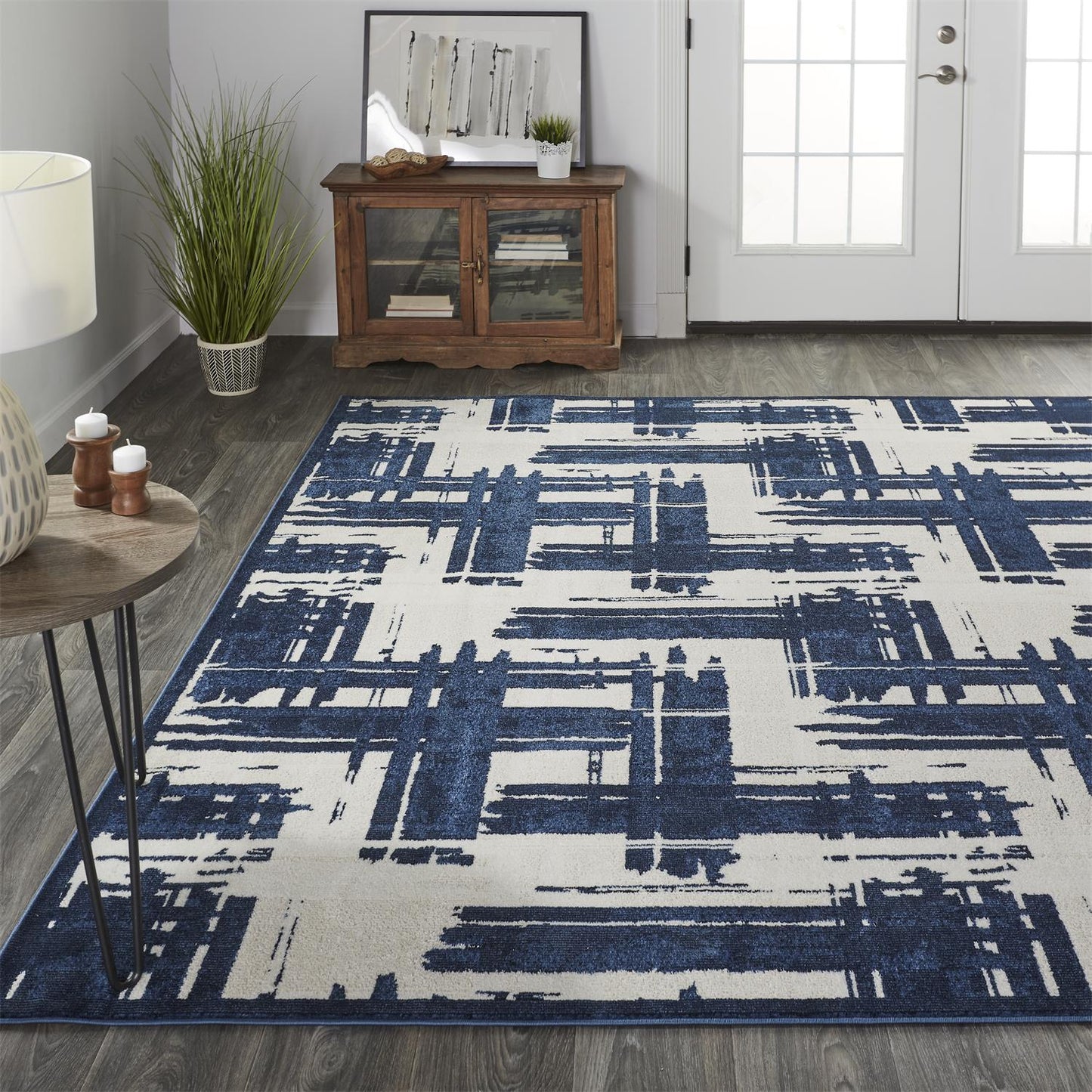 Remmy 3808F Machine Made Synthetic Blend Indoor Area Rug by Feizy Rugs