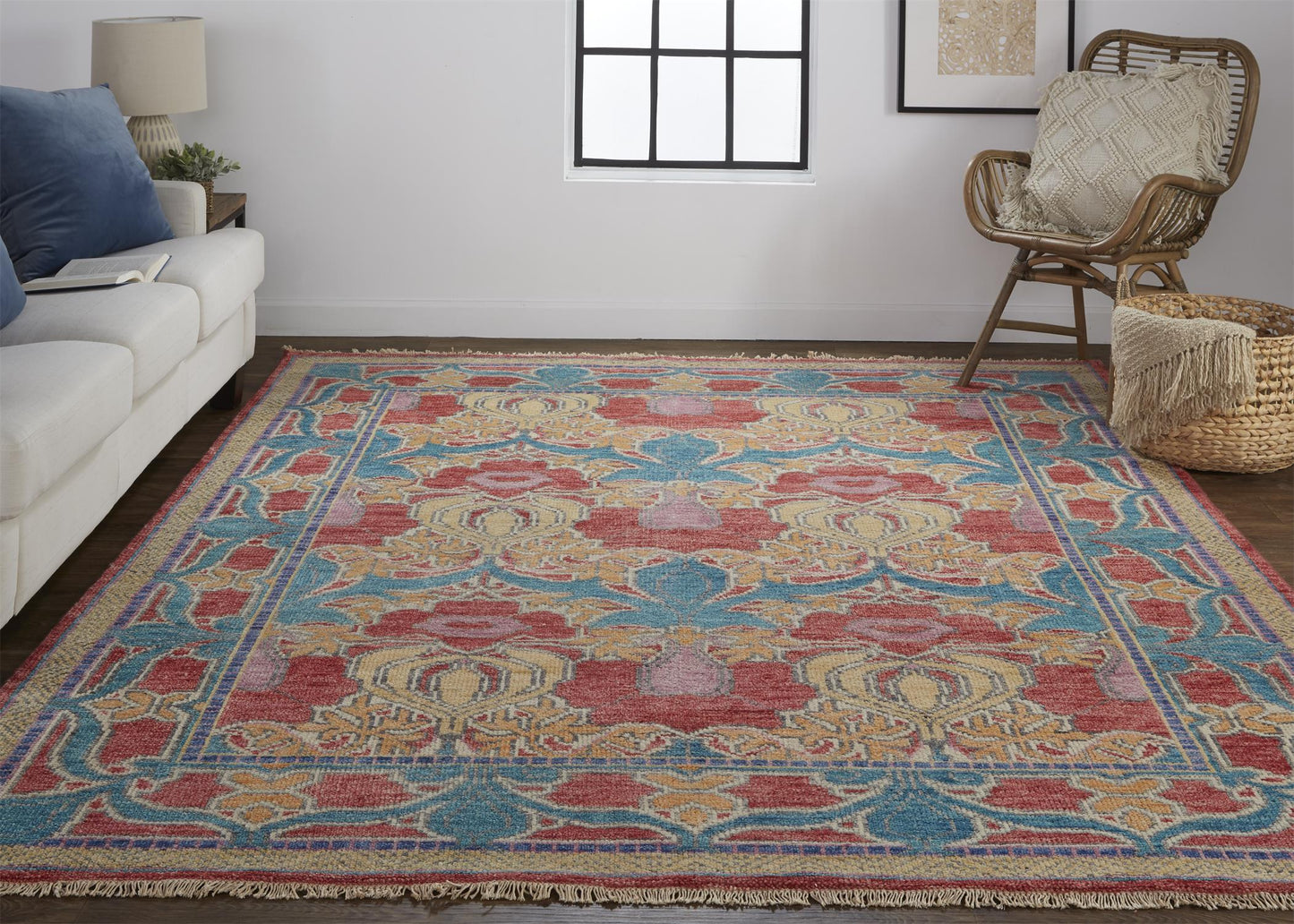 Beall 6633F Hand Knotted Wool Indoor Area Rug by Feizy Rugs