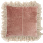Sofia GE903 Cotton Stitch Velvet Frills Throw Pillow From Mina Victory By Nourison Rugs