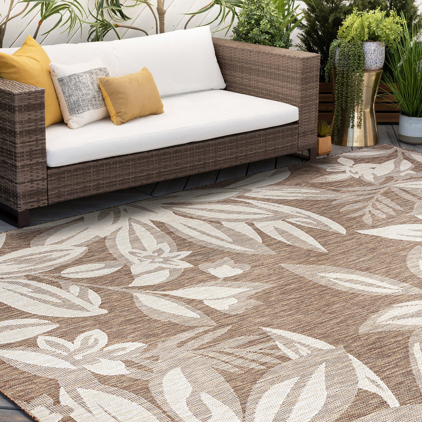 Eco-ECO17 Flat Weave Synthetic Blend Indoor/Outdoor Area Rug by Tayse Rugs