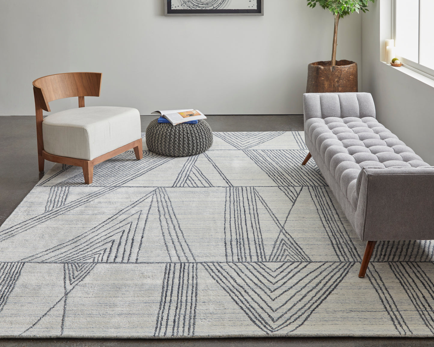 Whitton 8893F Hand Tufted Synthetic Blend Indoor Area Rug by Feizy Rugs