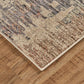 Grayson 3580F Machine Made Synthetic Blend Indoor Area Rug by Feizy Rugs