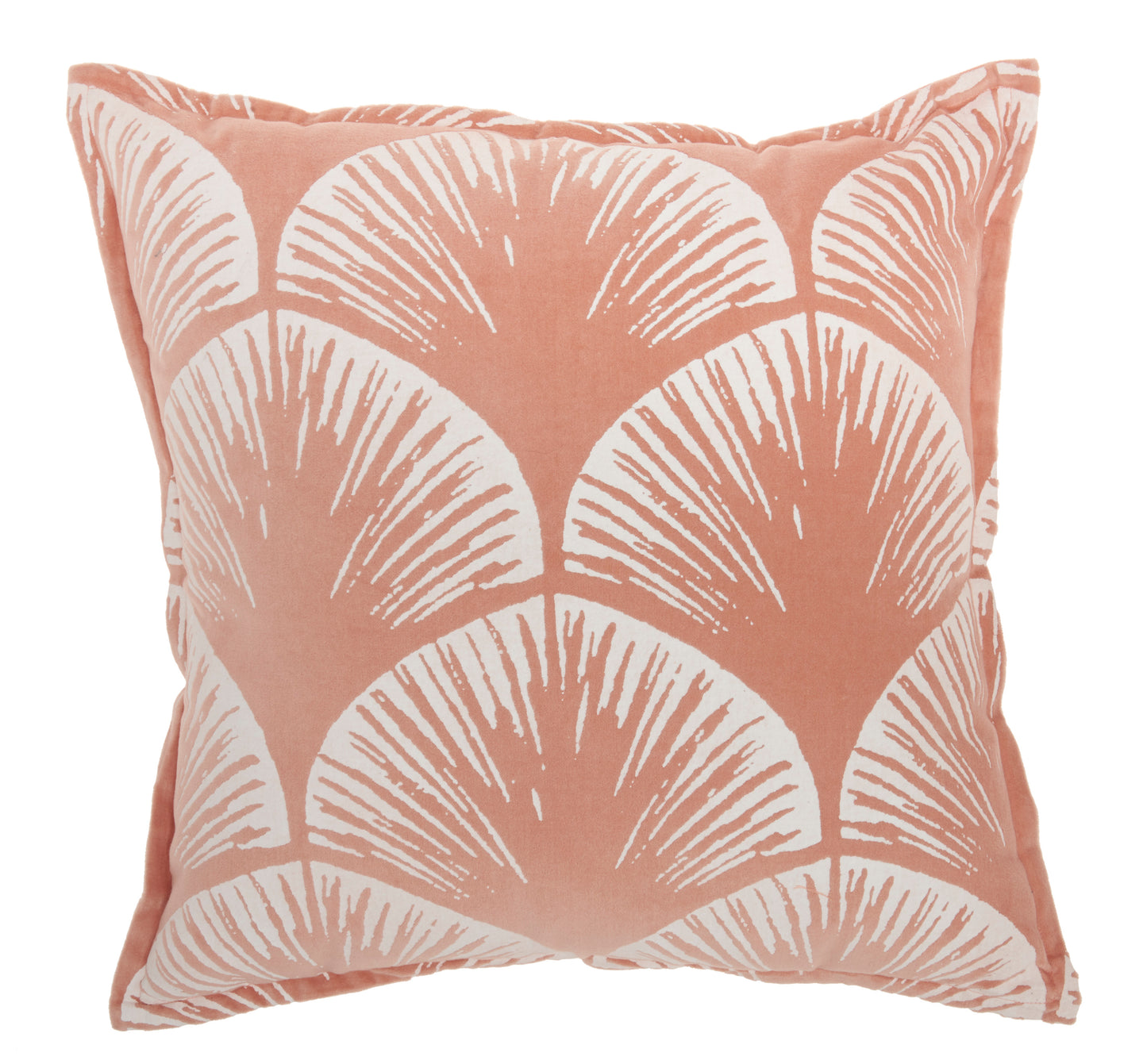 Life Styles AZ009 Cotton Velvet Scallops Throw Pillow From Mina Victory By Nourison Rugs