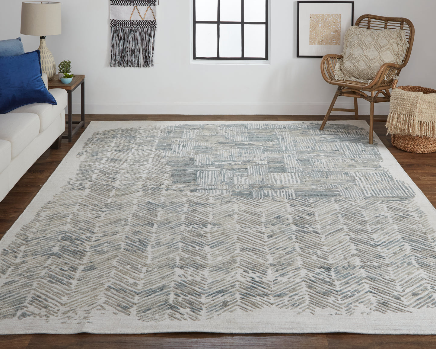 Elias 6891F Hand Woven Synthetic Blend Indoor Area Rug by Feizy Rugs
