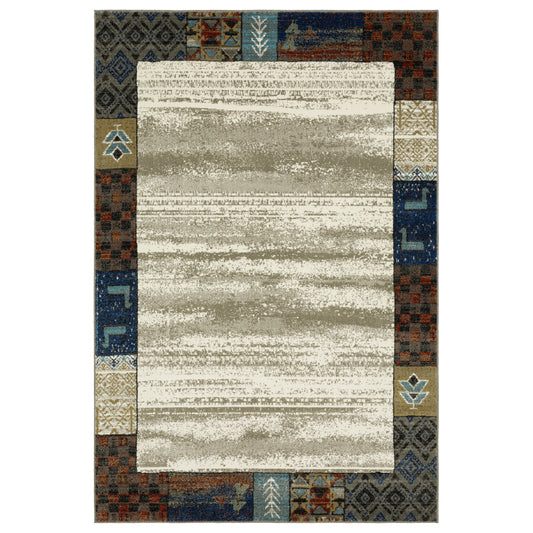 VENICE Border Power-Loomed Synthetic Blend Indoor Area Rug by Oriental Weavers | Area Rug