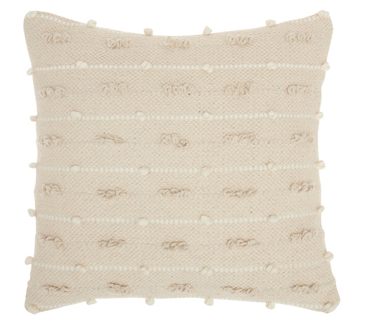 Life Styles DL025 Cotton Loop Stripes Throw Pillow From Mina Victory By Nourison Rugs
