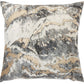 SOFIA BJ109 Synthetic Blend Metallic Marble Throw Pillow From Mina Victory By Nourison Rugs