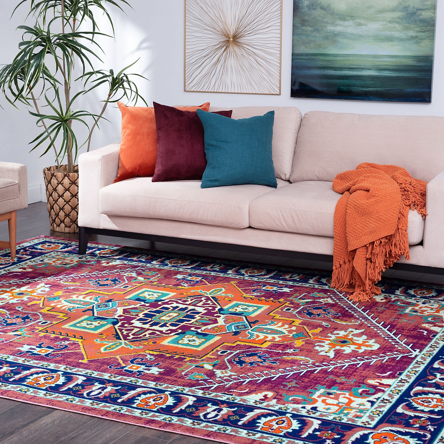 Generation-GEN13 Cut Pile Synthetic Blend Indoor Area Rug by Tayse Rugs