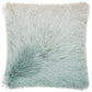 Shag TR011 Synthetic Blend Illusion Shag Throw Pillow From Mina Victory By Nourison Rugs