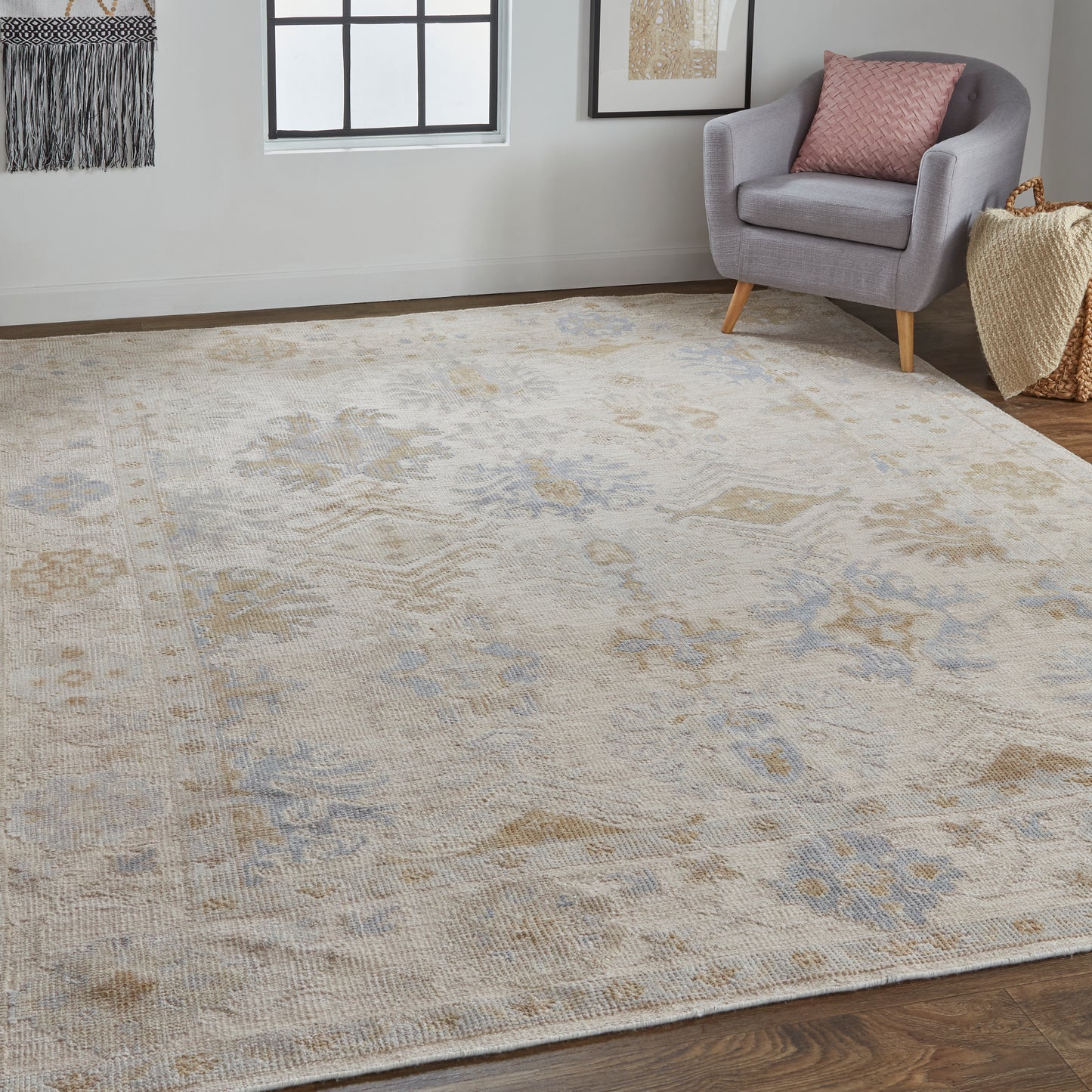 Wendover 6841F Hand Knotted Synthetic Blend Indoor Area Rug by Feizy Rugs